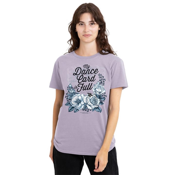 Bridgerton Women' Purple - Dance Card T-Shirt Soft Lavender in Size S, Sports Direct