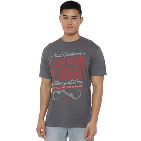 Breaking Bad - Breaking Bad Make It Legal T Shirt Charcoal