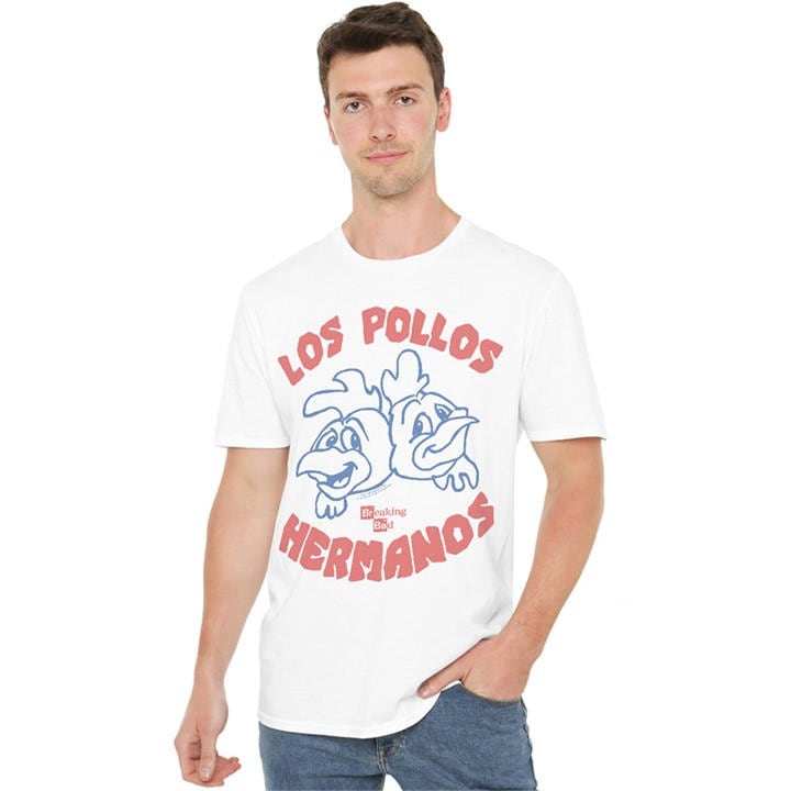 Breaking Bad Men's White The Los Pollos T Shirt in Size 4XL, Sports Direct