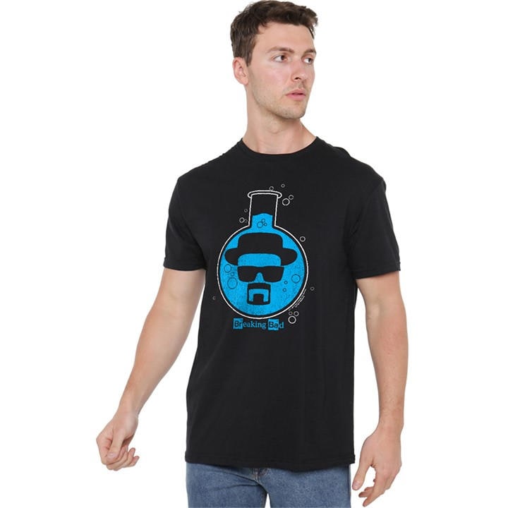 Breaking Bad Men's Black Bad Breaker T Shirt in Size 4XL, Sports Direct