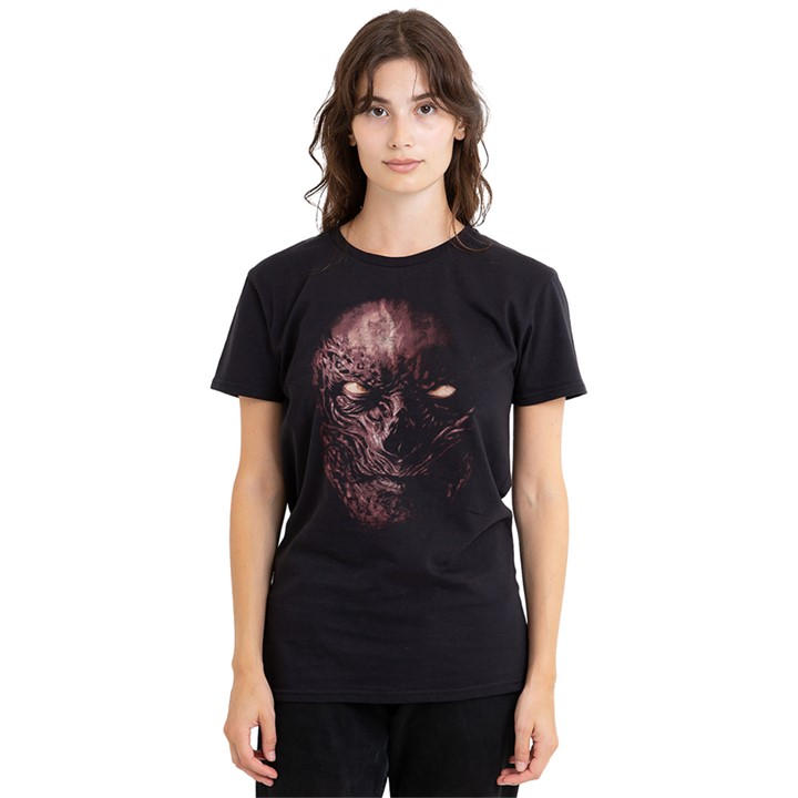 Stranger Things Women's Black Vecna Oversized Face T-Shirt Blac in Size M, Sports Direct
