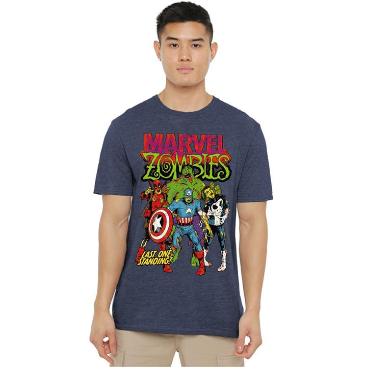 Marvel Men's Blue Zombies Last One Standing T-Shirt Navy in Size 2XL, Sports Direct