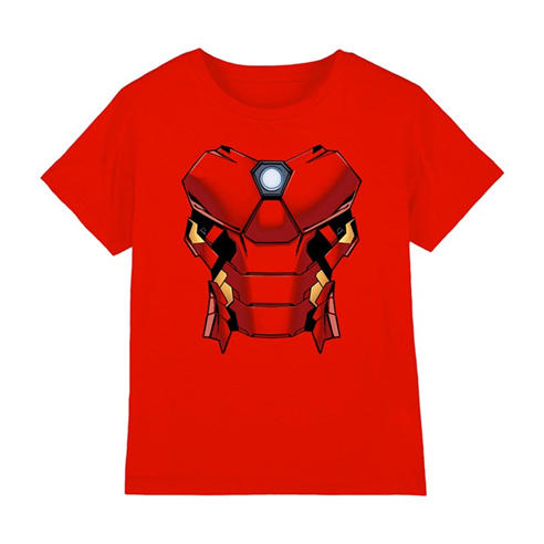 Iron Man - Iron Man Costume Kids T-Shirt Red