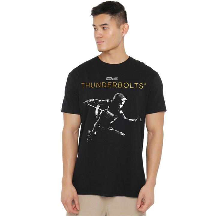 Marvel Men's Black Thunderbolts Taskmaster Highlight T-Shirt in Size 4XL, Sports Direct