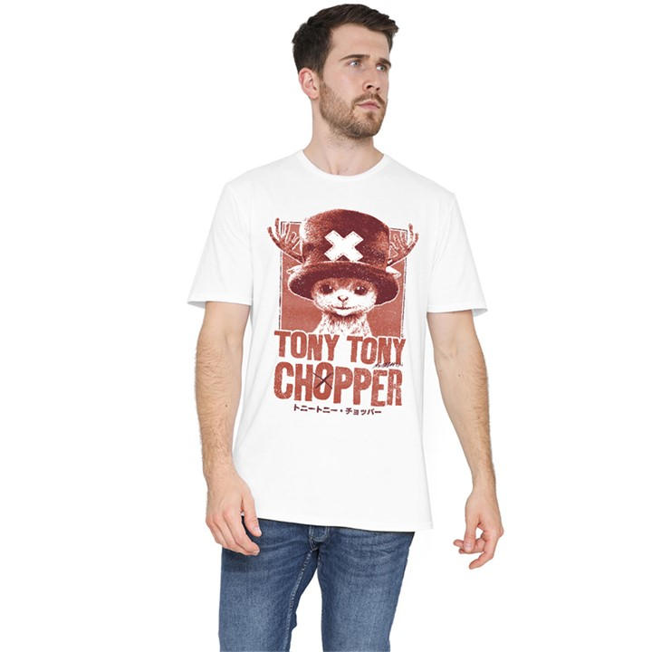 One Piece Men' White Chopper Tonal Portrait T-Shirt in Size S, Sports Direct