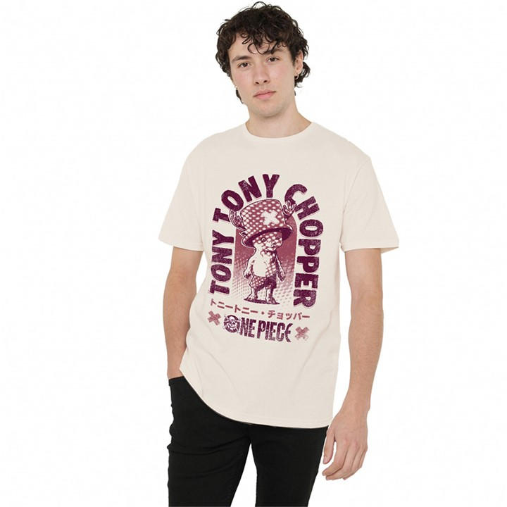 One Piece Men's Beige Chopper Tonal T-Shirt Natural in Size M, Sports Direct