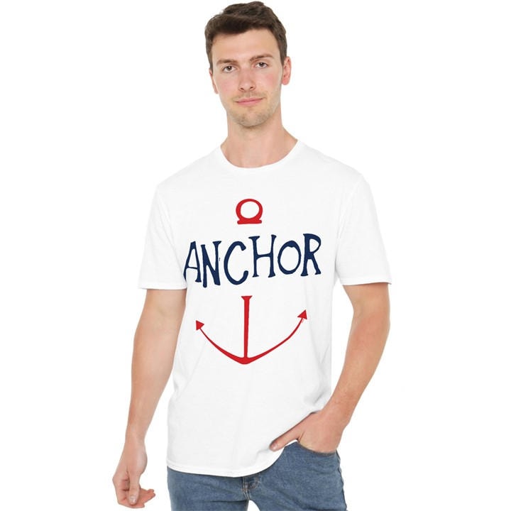 One Piece Men's White Sketch Anchor Simple T Shirt in Size L, Sports Direct