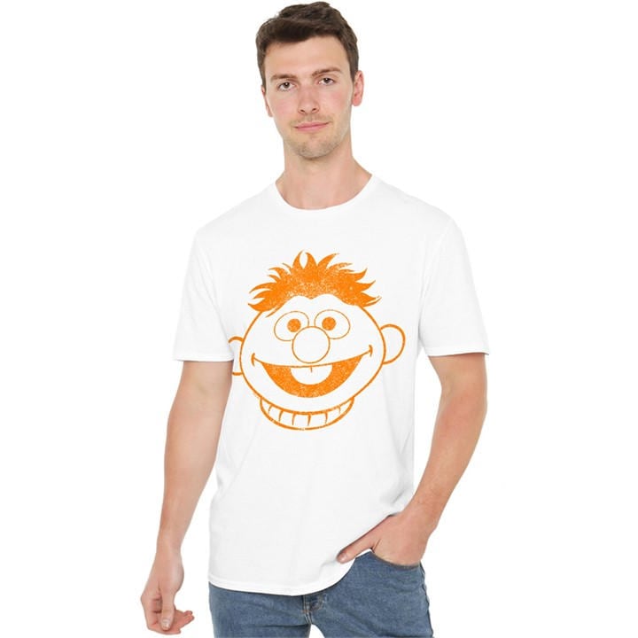 Sesame Street Men's White Ernie Mono T Shirt in Size 5XL, Sports Direct