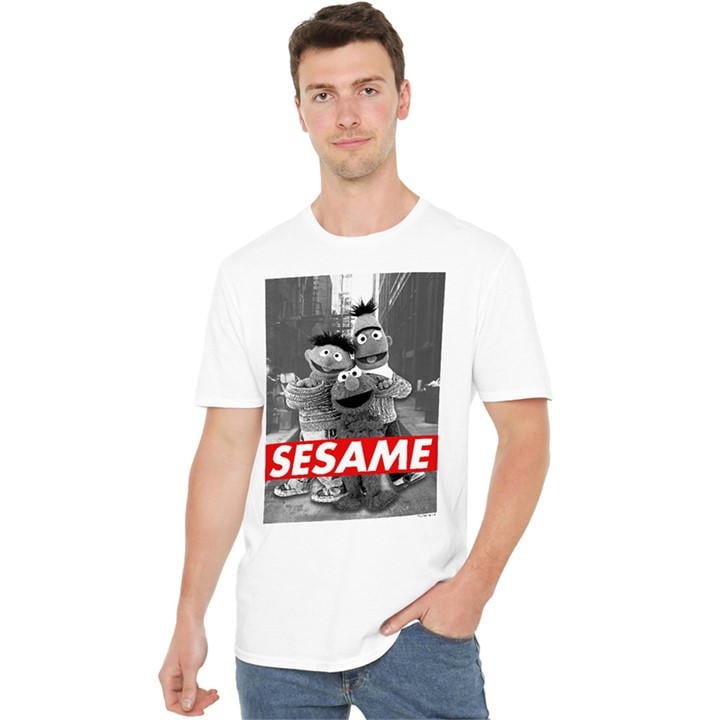 Sesame Street Men's White Sesame T Shirt in Size 4XL, Sports Direct