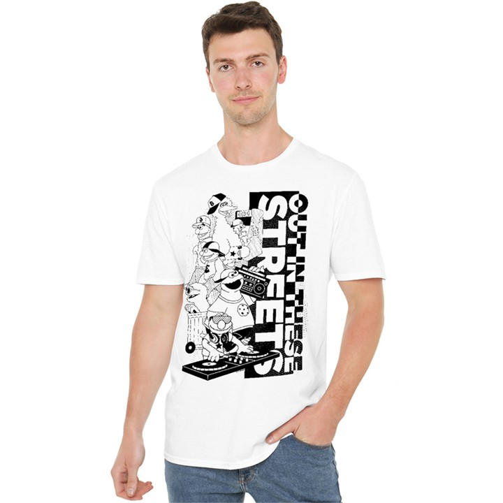 Sesame Street Men's White Out In These Streets T Shirt in Size 5XL, Sports Direct