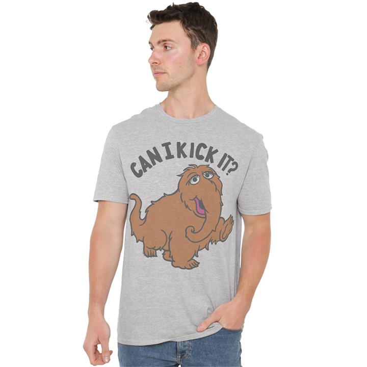 Sesame Street Men's Grey Can I Kick It? T Shirt Athletic Hea in Size 5XL, Sports Direct