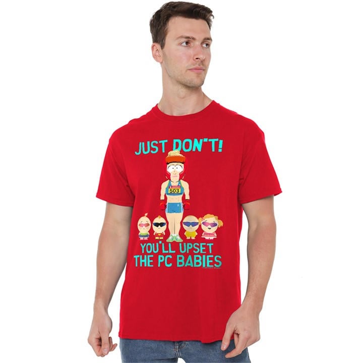 South Park Men's Black Pc Babies T Shirt in Size 4XL, Sports Direct