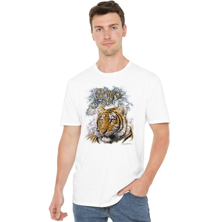 Men's White Other Wildlife Tigers T Shirt in Size 4XL, Sports Direct