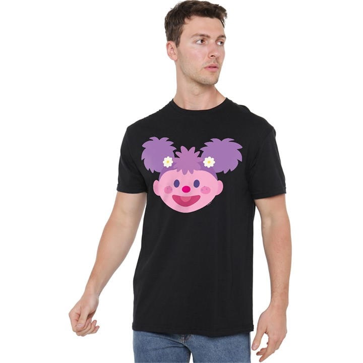 Sesame Street Men's Black Abby Cadabby Kawaii Face T Shirt Bl in Size XL, Sports Direct