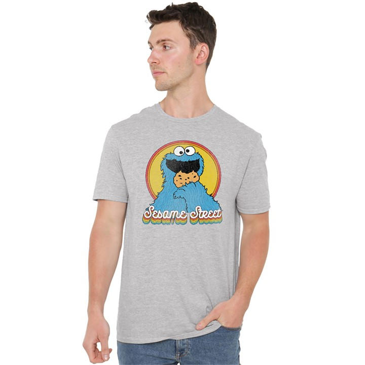 Sesame Street Men's Grey Cookie Monster Layers T Shirt Athle in Size 5XL, Sports Direct