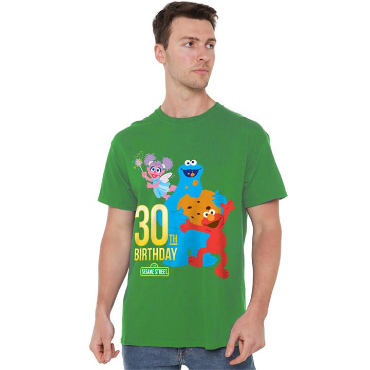 Sesame Street Men's Green 30Th Birthday T Shirt Kelly in Size 2XL, Sports Direct
