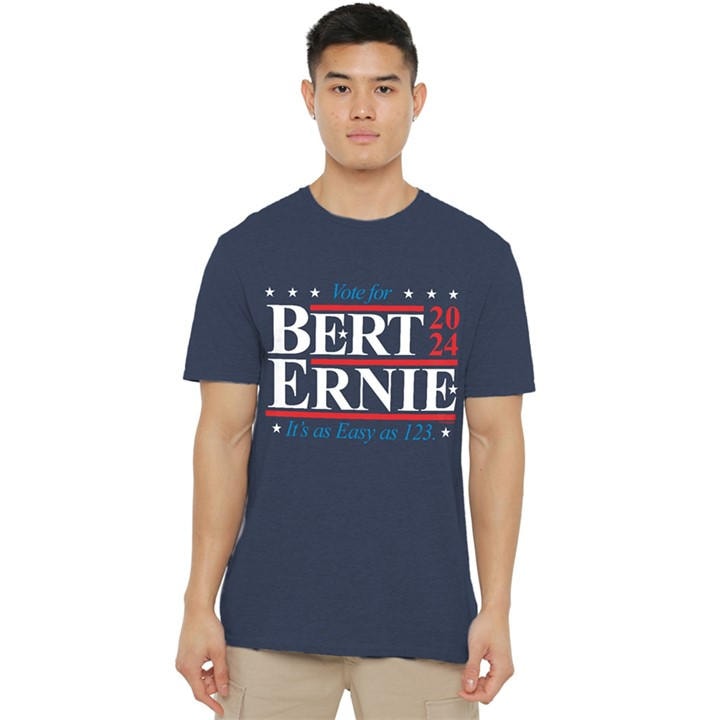 Sesame Street Men's Blue Bert Ernie For President 123 Vote T in Size L, Sports Direct