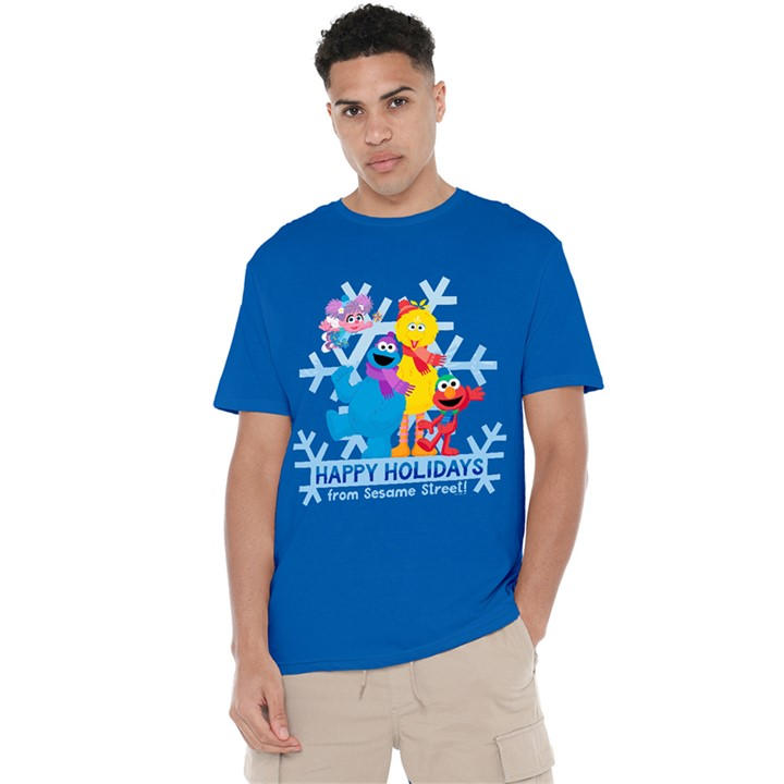 Sesame Street Men's Blue Happy Holidays Elmo Cookie Monster in Size L, Sports Direct