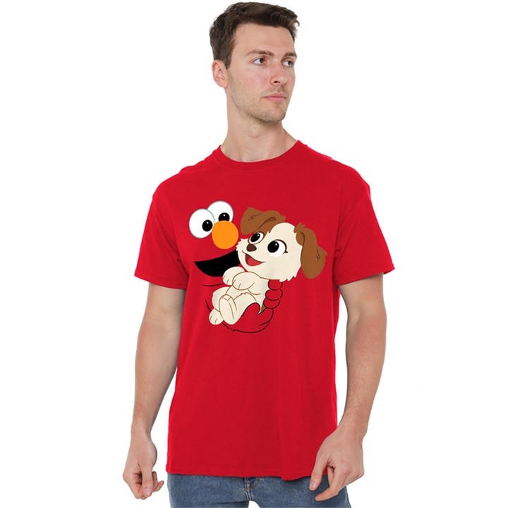 Sesame Street Men's Red Elmo Tango Face T Shirt in Size 4XL, Sports Direct