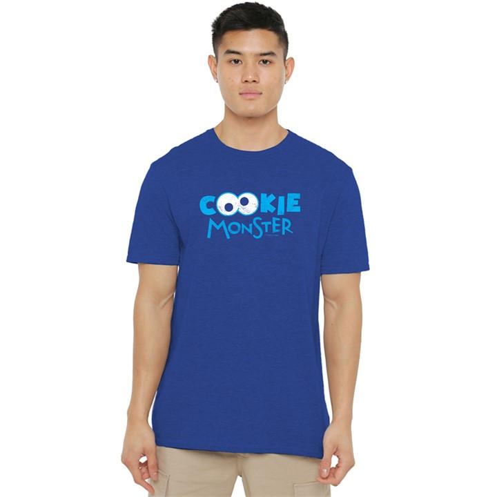 Sesame Street Men's Blue Cookie Eyes T-Shirt Royal in Size 3XL, Sports Direct