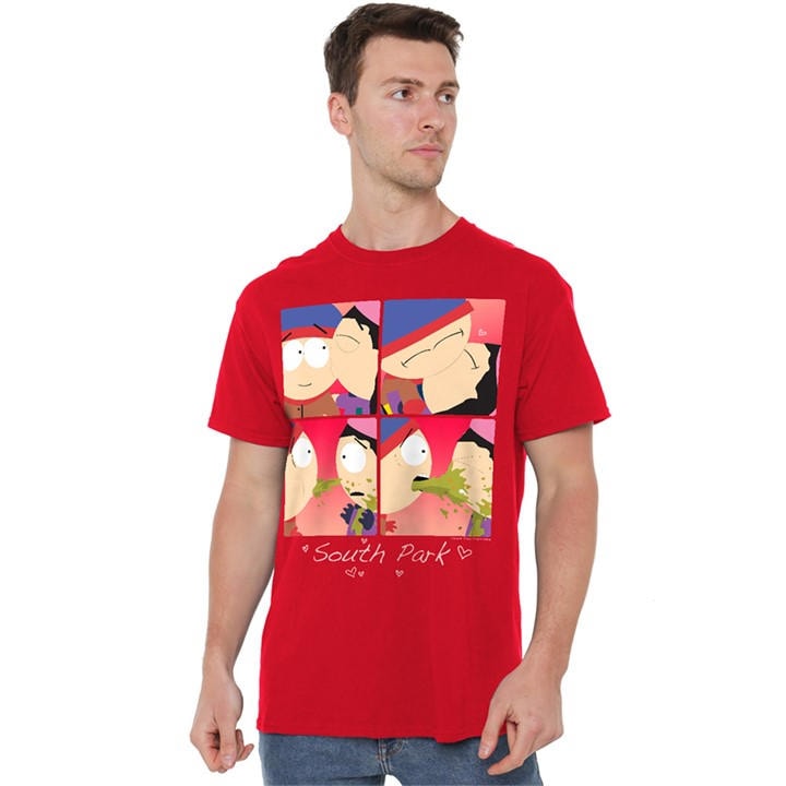 South Park Men's Red Valentines Day Kyle And Wendy Squares in Size 4XL, Sports Direct