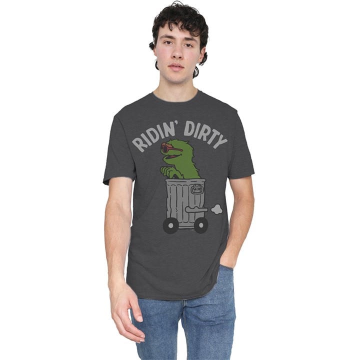 Sesame Street Men's Grey Ridin Dirty T-Shirt Charcoal in Size XL, Sports Direct