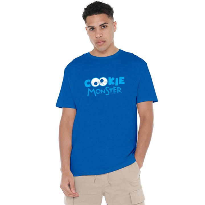 Sesame Street Men's Blue Cookie Eyes T Shirt Royal in Size 3XL, Sports Direct