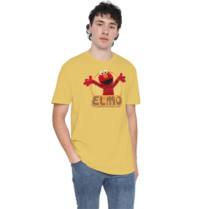 Sesame Street Men's Yellow Elmo Iron On T Shirt Banana in Size L, Sports Direct
