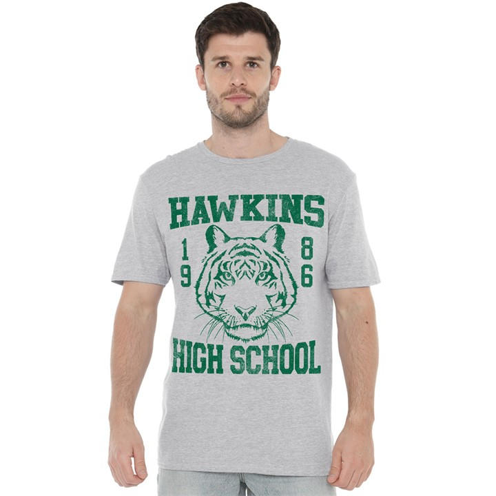 Stranger Things Men's Grey 1986 Hawkins High School T-Shirt in Size 3XL, Sports Direct