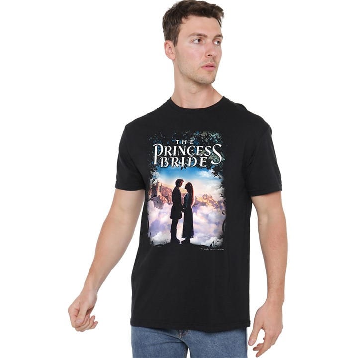 Men's Black Other Princess Bride Storybook Love T Shirt in Size 5XL, Sports Direct