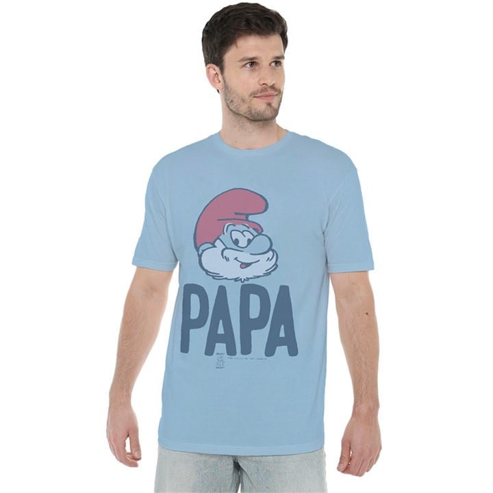 Men's Blue Other The Smurfs Papa Smurf Papa T Shirt Light in Size 3XL, Sports Direct