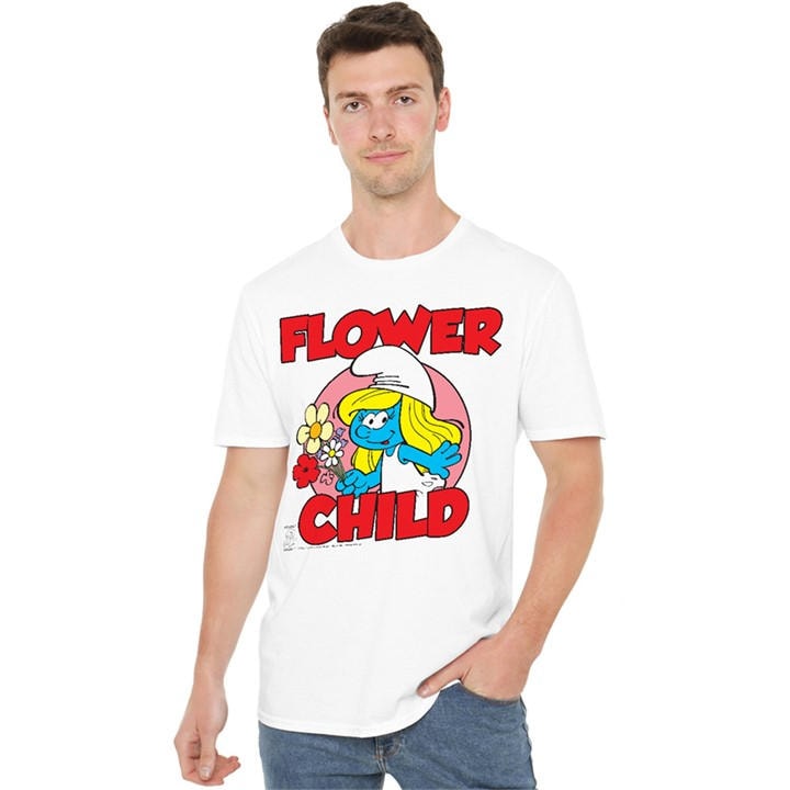 Men's White Other Smurfs Flower  T Shirt in Size 5XL, Sports Direct