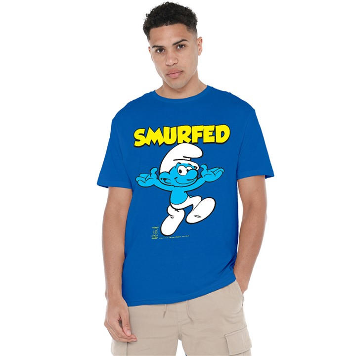 Men's Blue Other Smurfs Smurfed T Shirt Royal in Size 4XL, Sports Direct