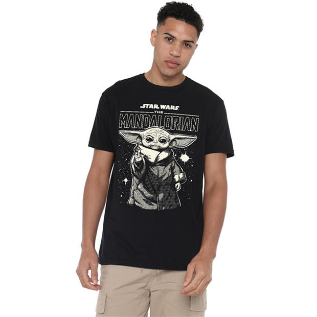 Star Wars | The Mandalorian Grogu In The Stars T-Shirt Black