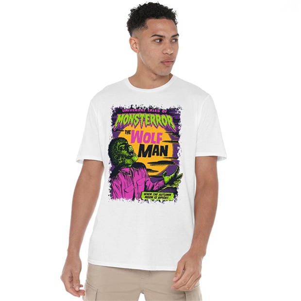 Universal | Universal Monsters The Wolfman Neon T-Shirt White