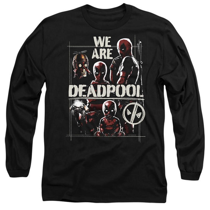 Marvel Men's Black Deadpool Wolverine We Are Deadpool Long Sleeve T-S in Size M, Sports Direct