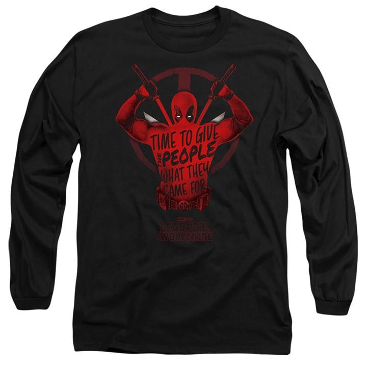 Marvel Men' Black Deadpool Wolverine Give The People Deadpool Long  in Size S, Sports Direct