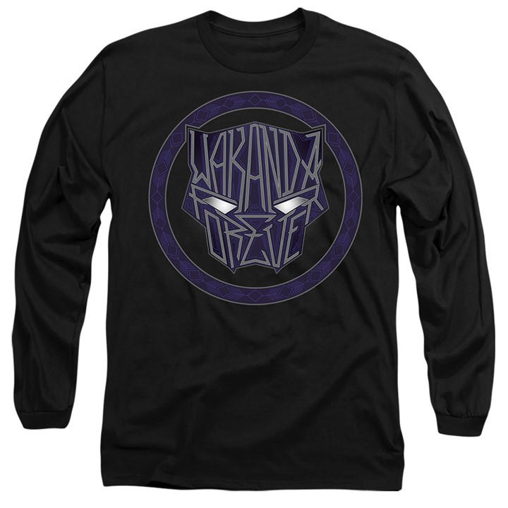 Marvel Men's Black Panther: Wakanda Forever Text In Panther Ico in Size 2XL, Sports Direct
