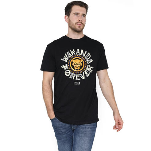 Black Panther - Black Panther Wakanda Street Mens T-Shirt Black