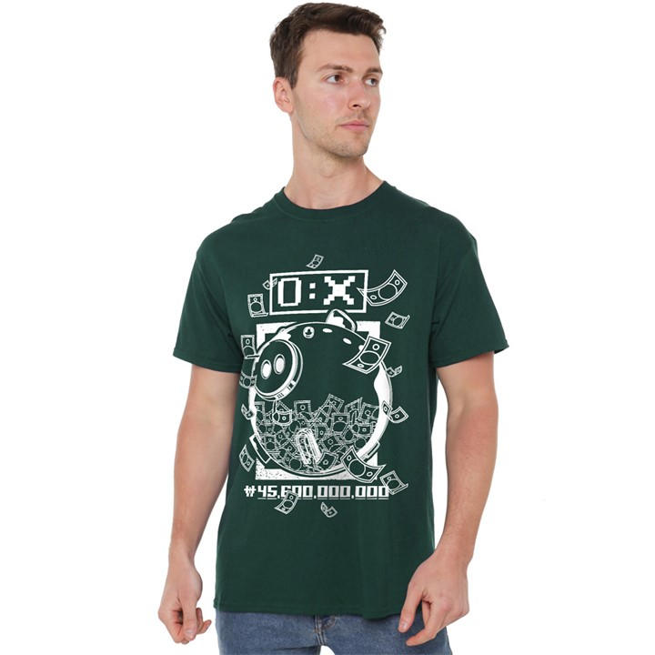 Forest  Men's  Piggy Bank T-Shirt Dark , Football by Squid Game in Size 2XL, Sports Direct