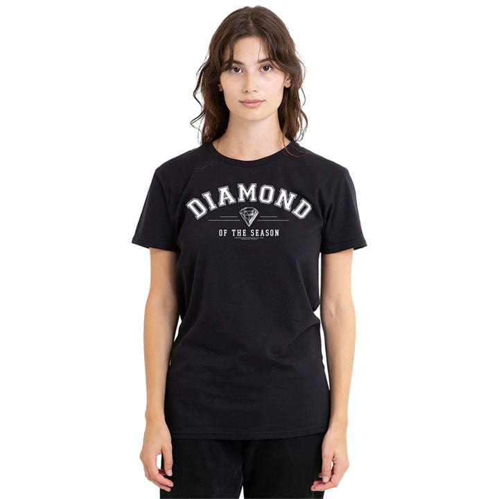 Bridgerton Women's Black - Diamond Of The Season T-Shirt in Size L, Sports Direct