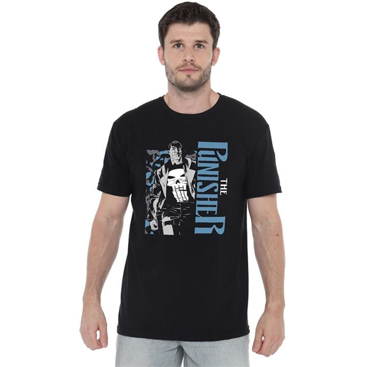 Punisher Men' Black Strut T-Shirt in Size S, Sports Direct
