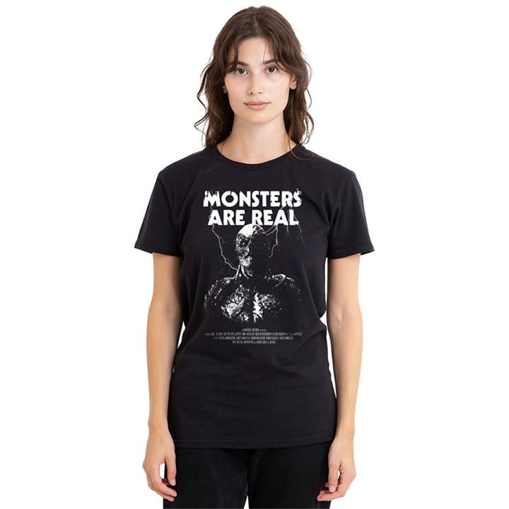 Stranger Things Women's Black Vecna Monsters Are Real T-Shirt B, Sports Direct