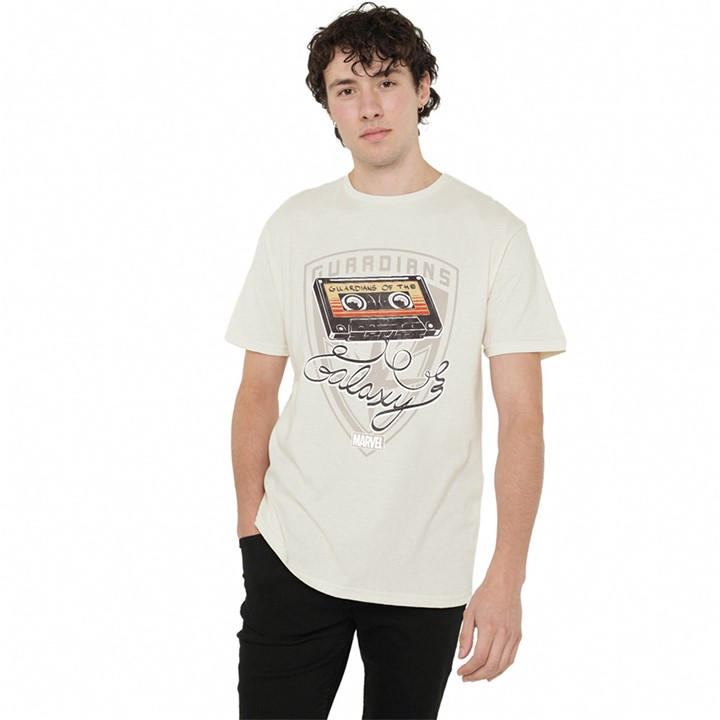 Galaxy  Men's  Mixtape T-Shirt Natur, Football by Guardians of the  in Size XL, Sports Direct