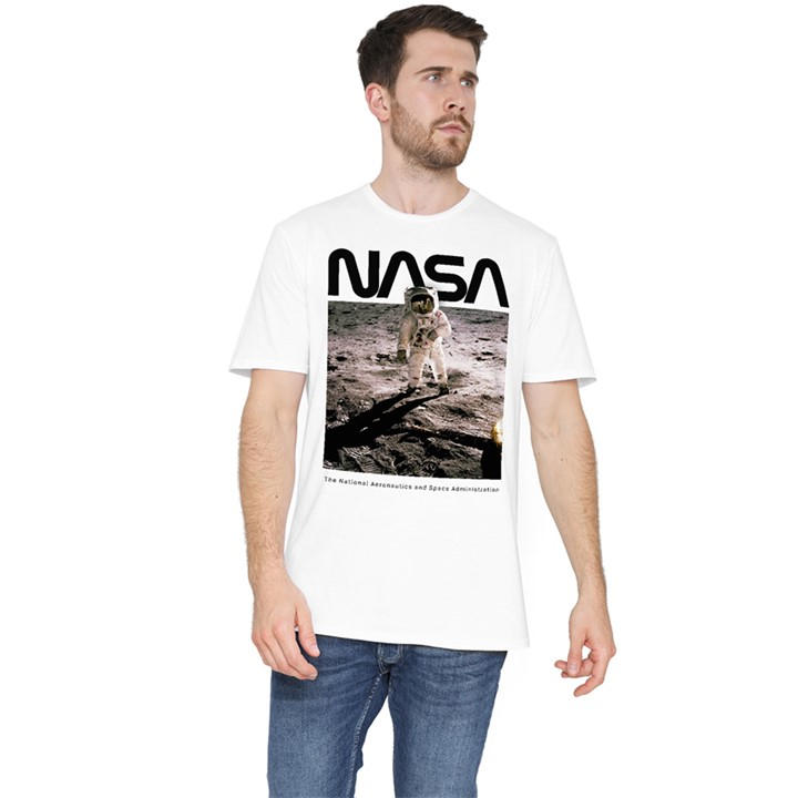 Nasa Men's White Aldrin Cotton T-Shirt in Size 2XL, Sports Direct