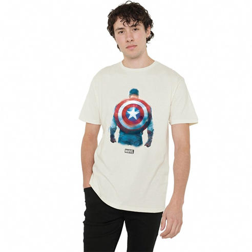 Captain America - Marvel Captain America Soldier Mens T-Shirt Natura