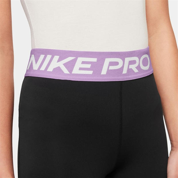Black/Violet - Nike - Pro Girls Tights