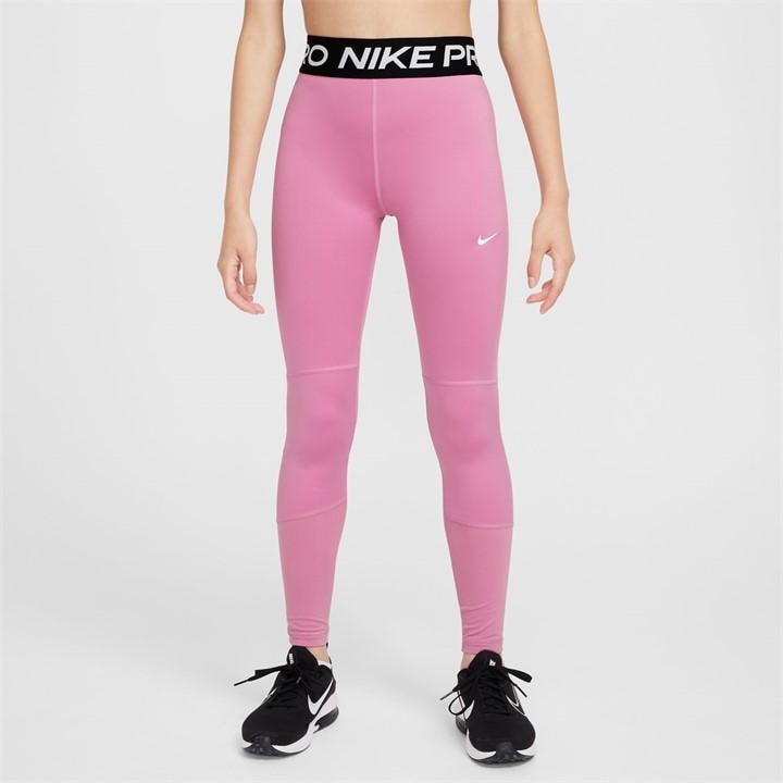 Nike Girls Pink Pro Tights in Size 13 - 14 Years, Sports Direct