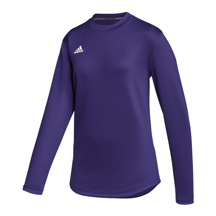 Adidas Women' Purple Training Long Sleeve Top in Size S, Sports Direct