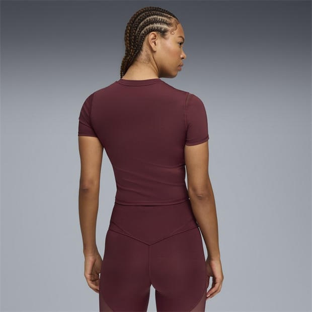 Ruby Shimmer - Puma - Women's Shape Baby Tee Short Sleeve Performance Gym Top